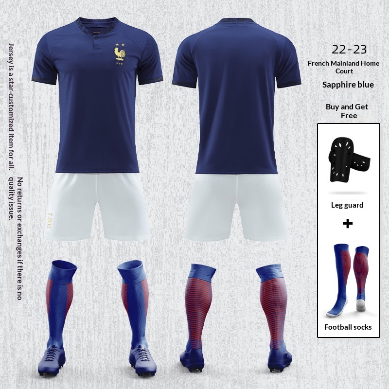 France National Team Jersey Kit #10 Mbappé Benzema