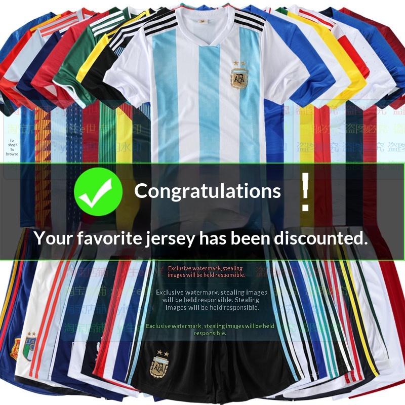 Argentina Mexico Germany Brazil National Team Away Jersey Set detail 1