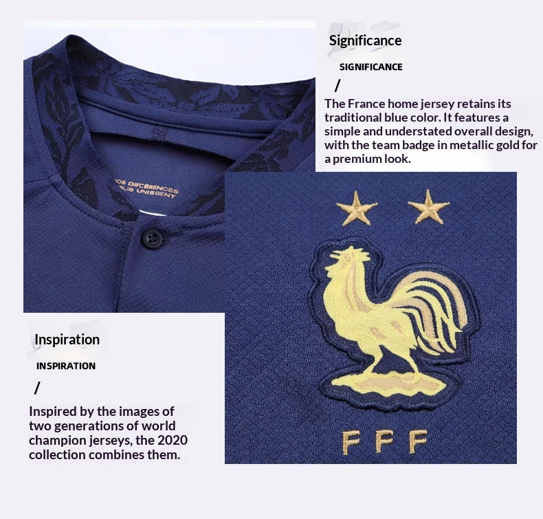 France National Team Jersey Kit #10 Mbappé Benzema detail 4