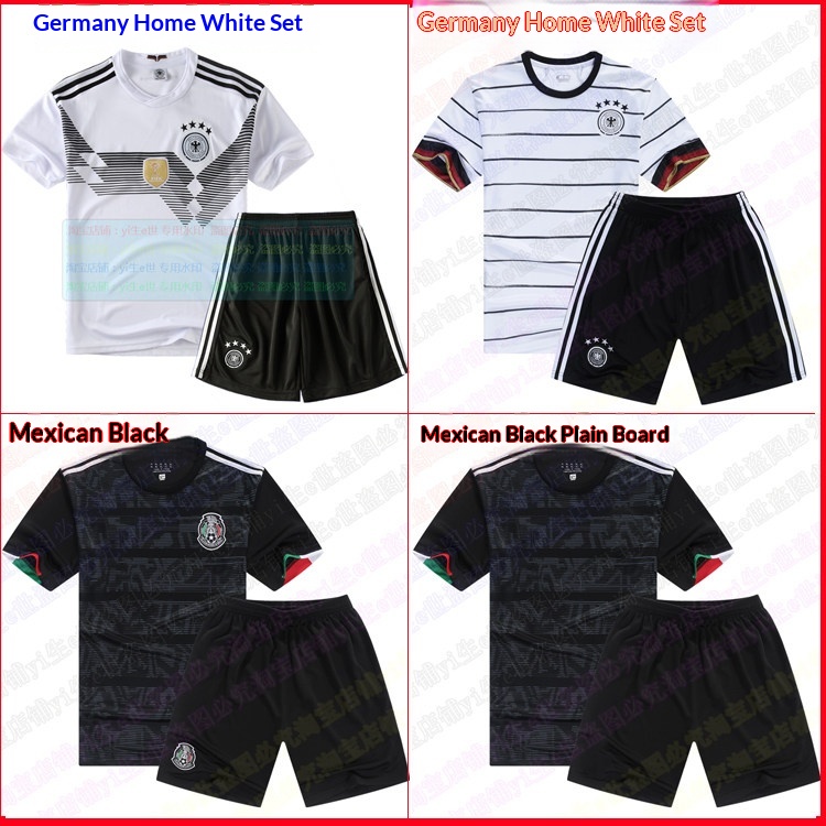 Argentina Mexico Germany Brazil National Team Away Jersey Set detail 6