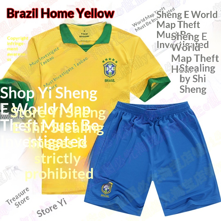 Argentina Mexico Germany Brazil National Team Away Jersey Set detail 11