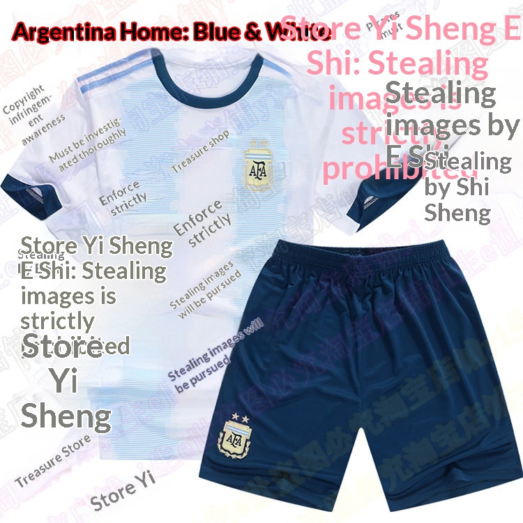 Argentina Mexico Germany Brazil National Team Away Jersey Set detail 12