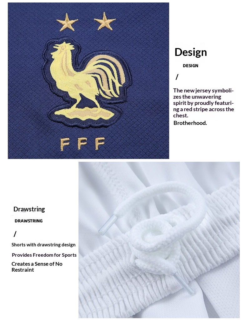 France National Team Jersey Kit #10 Mbappé Benzema detail 13