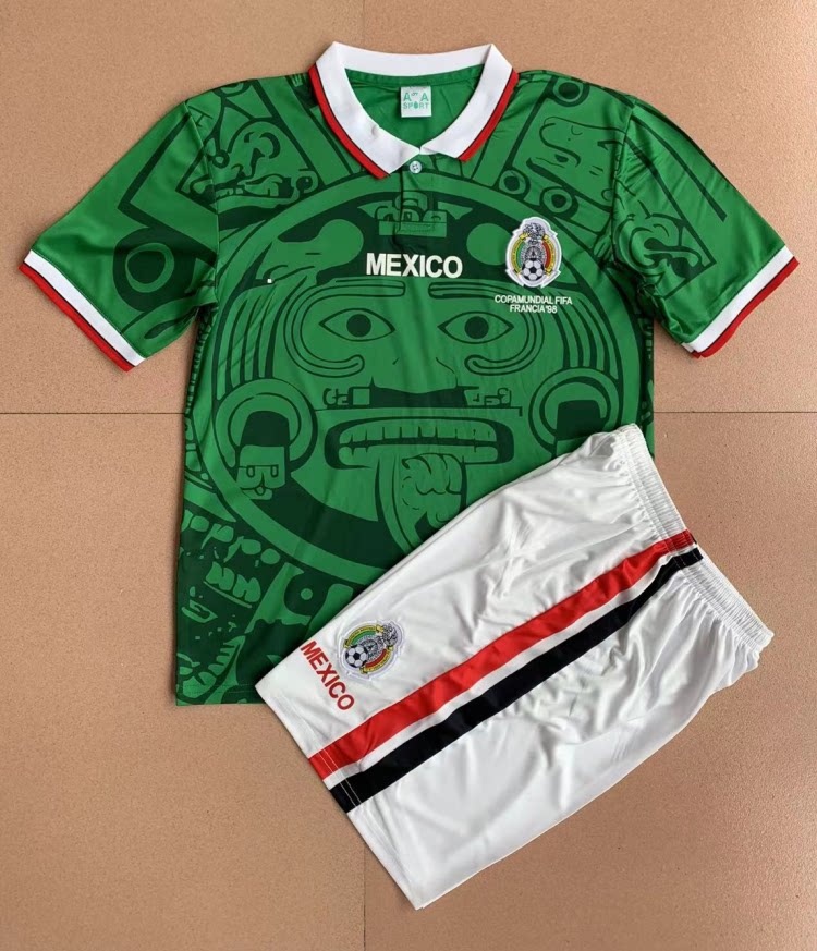 1998 Mexico Retro Jersey #15 Hernandez Home/Away Kit Set detail 2