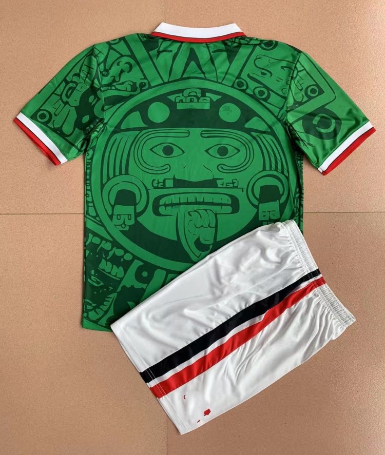 1998 Mexico Retro Jersey #15 Hernandez Home/Away Kit Set detail 3