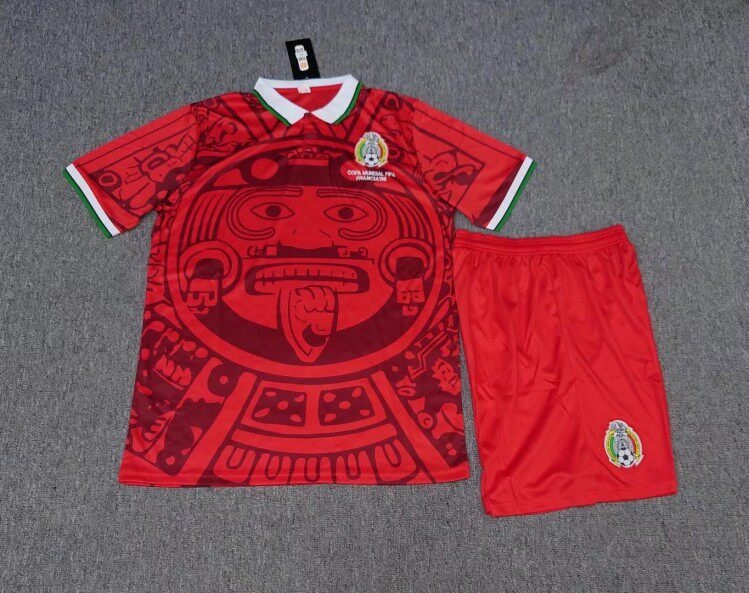 1998 Mexico Retro Jersey #15 Hernandez Home/Away Kit Set detail 8