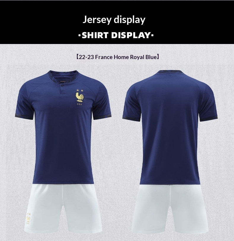 France National Team Jersey #10 Mbappe Benzema Kit detail 10