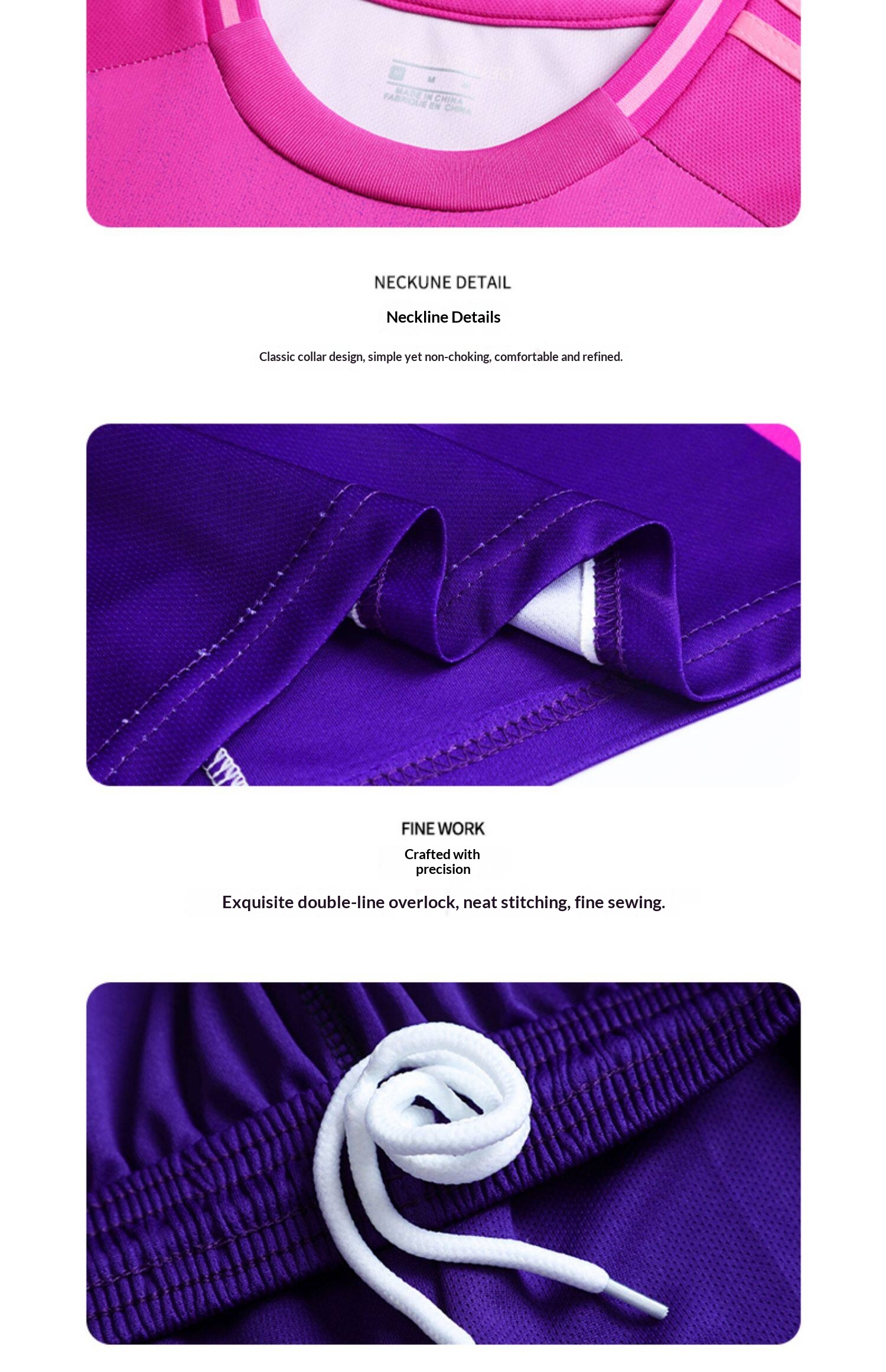 Germany National Team Customizable Home & Away Jersey Set - Men's Purple Training Kit detail 11