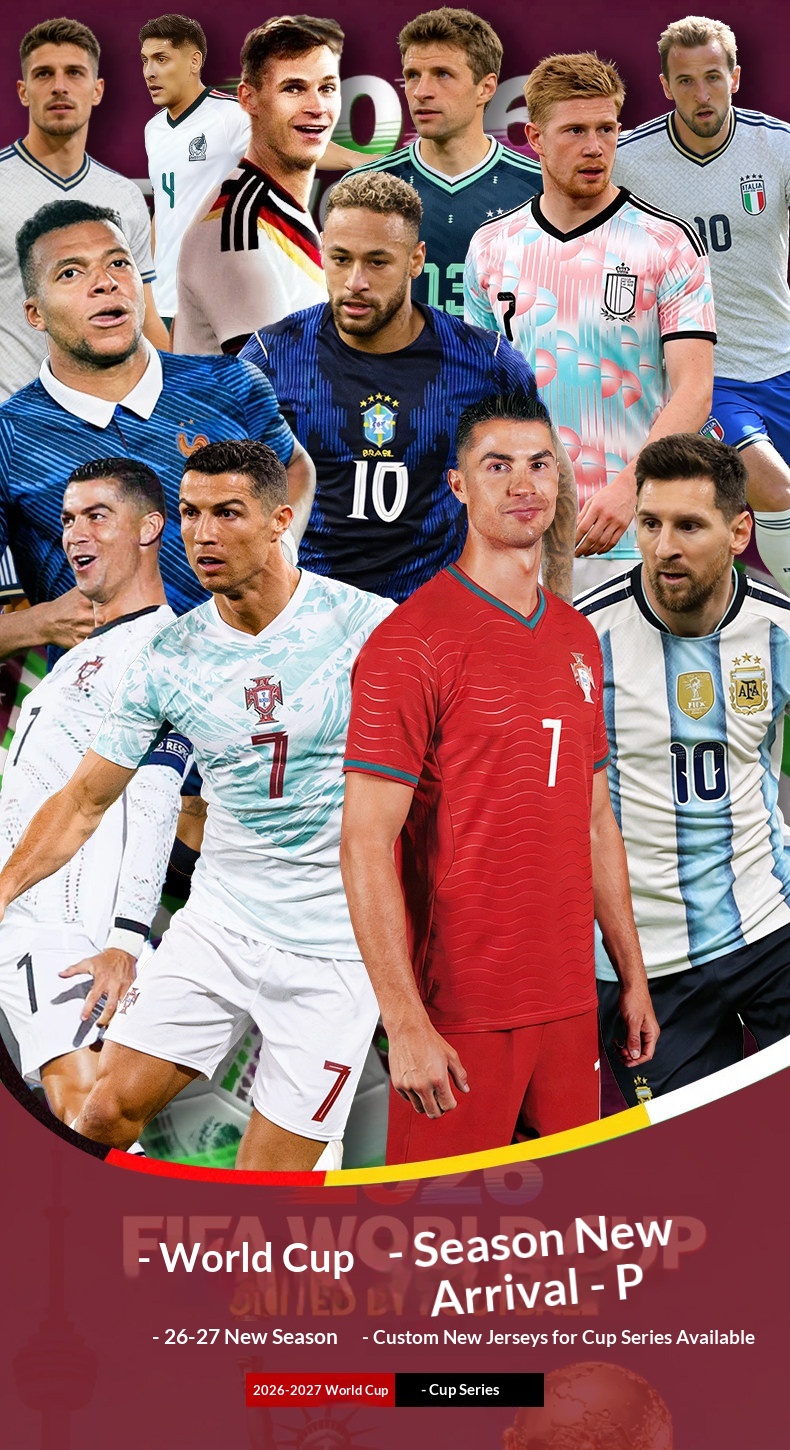 Portugal Cristiano Ronaldo 2026 World Cup Jersey Kit detail 1