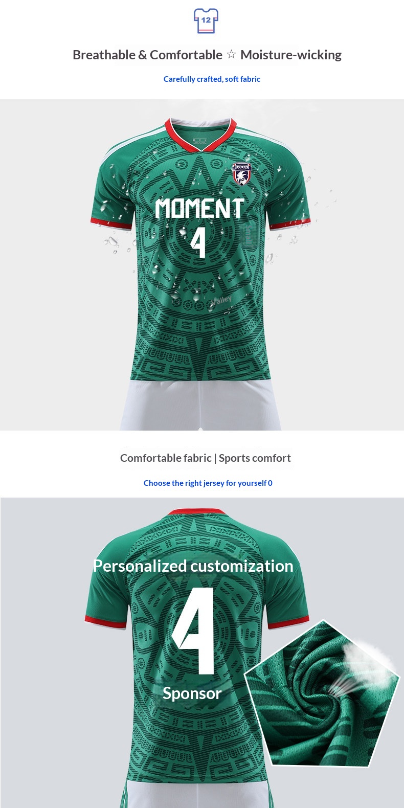Mexico National Team 2026 Home & Away Jersey Kit detail 5