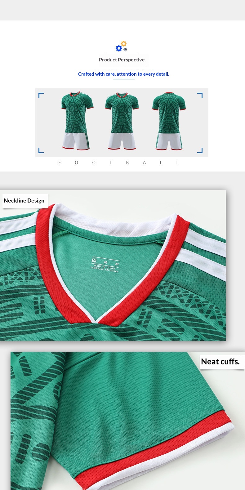 Mexico National Team 2026 Home & Away Jersey Kit detail 17