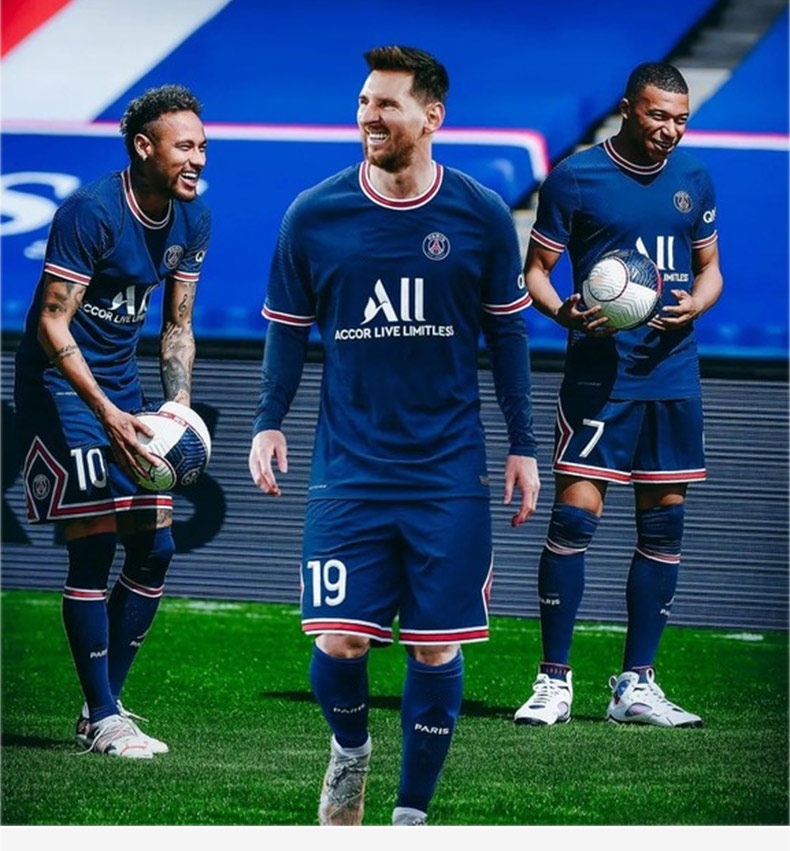 Paris Saint-Germain 2021 Messi #30 Jersey Kit detail 2