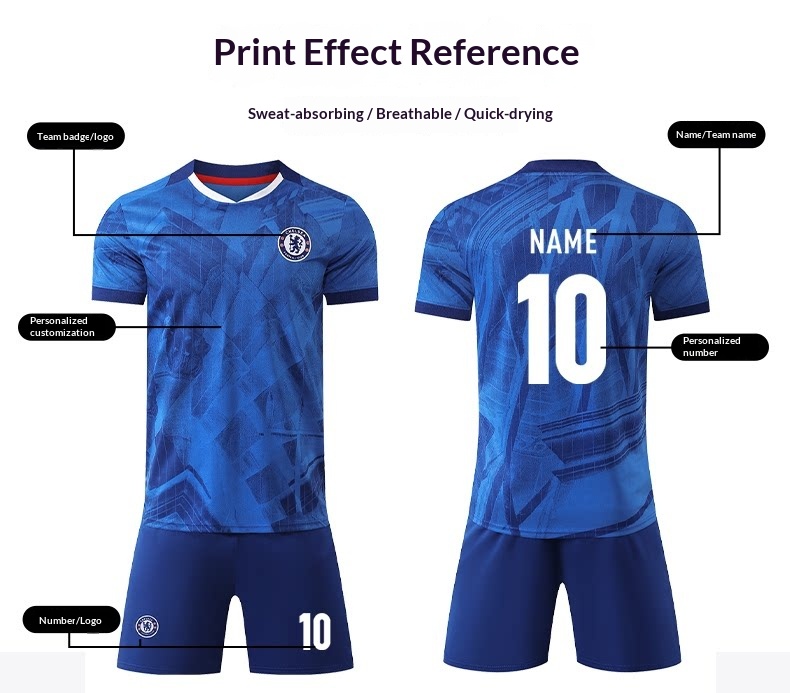 Chelsea FC 25/26 Palmer & Enzo Premier League Training Jersey & Shorts Set - Youth detail 4