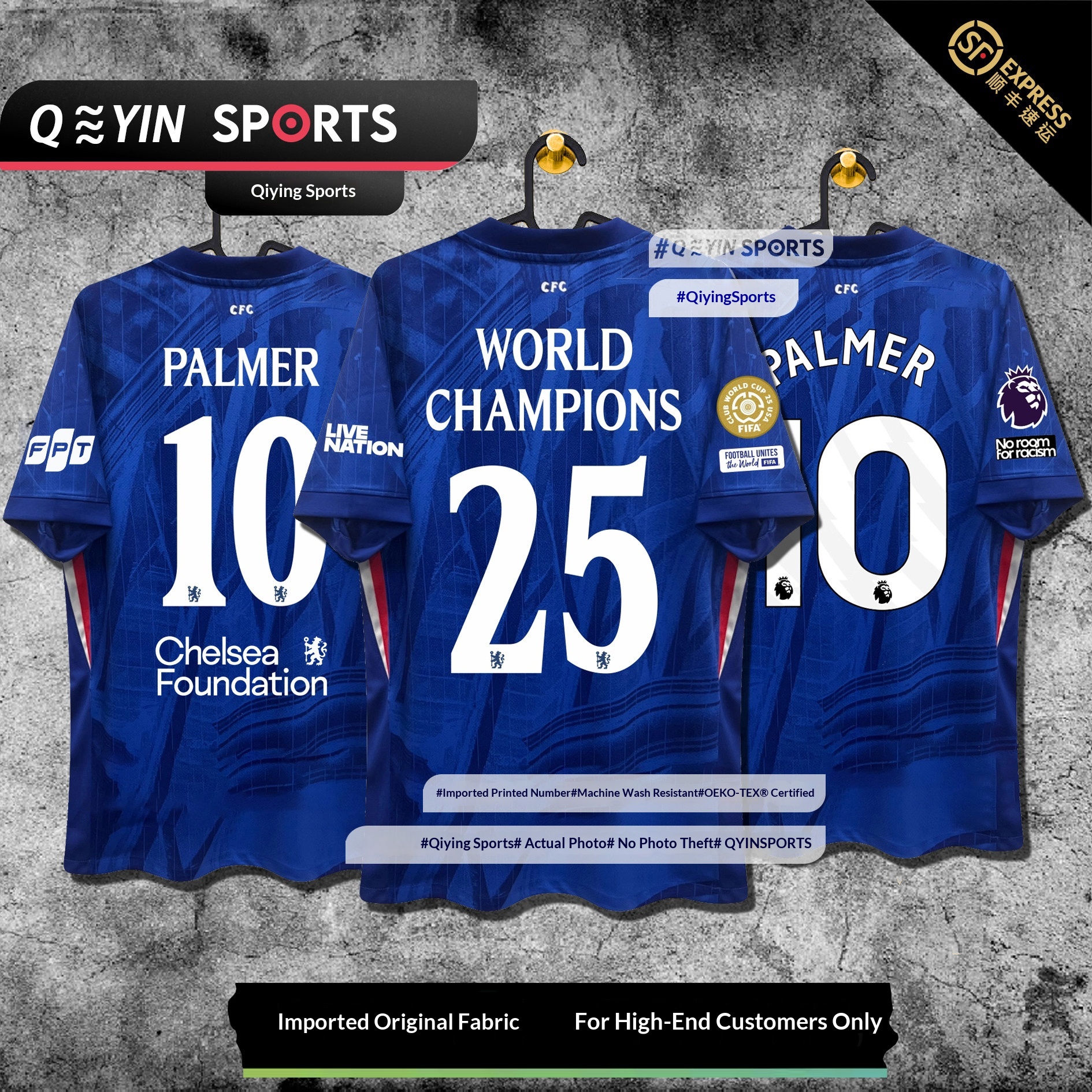 Chelsea FC 2024/25 Home Jersey - Palmer, Enzo, Caicedo Fan Version