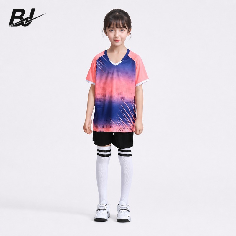 飚剑运动儿童足球服套装夏季透气速干训练服