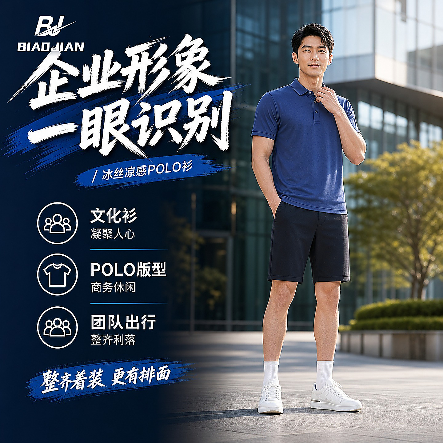 冰丝凉感POLO衫