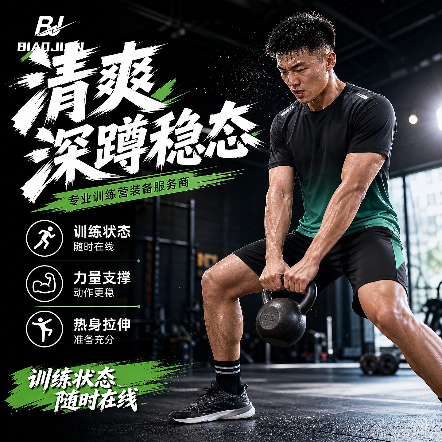 运动套装男健身衣服速干夏季冰丝短袖短裤t恤羽毛篮球足球跑步服