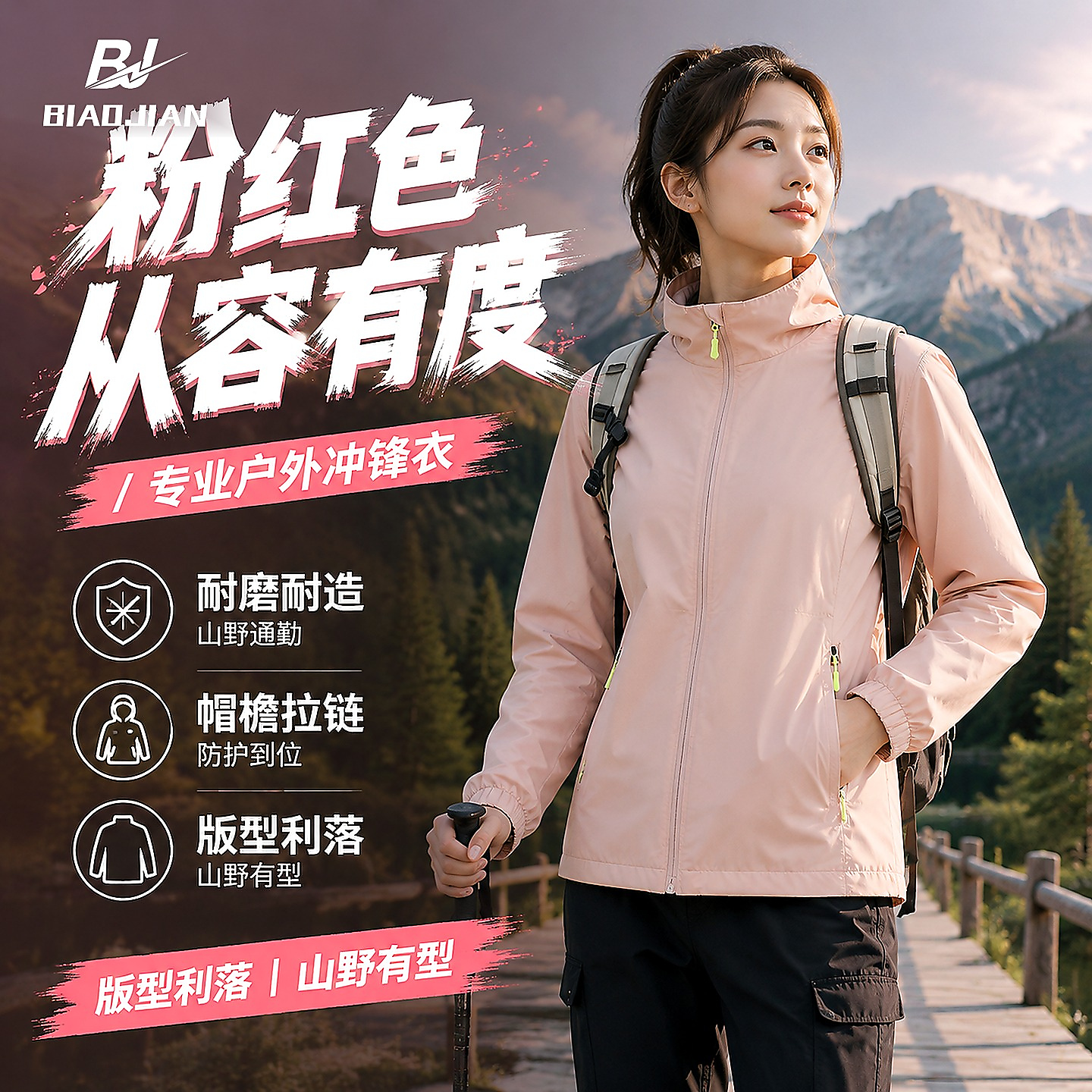Lightweight Autumn Windbreaker Jacket