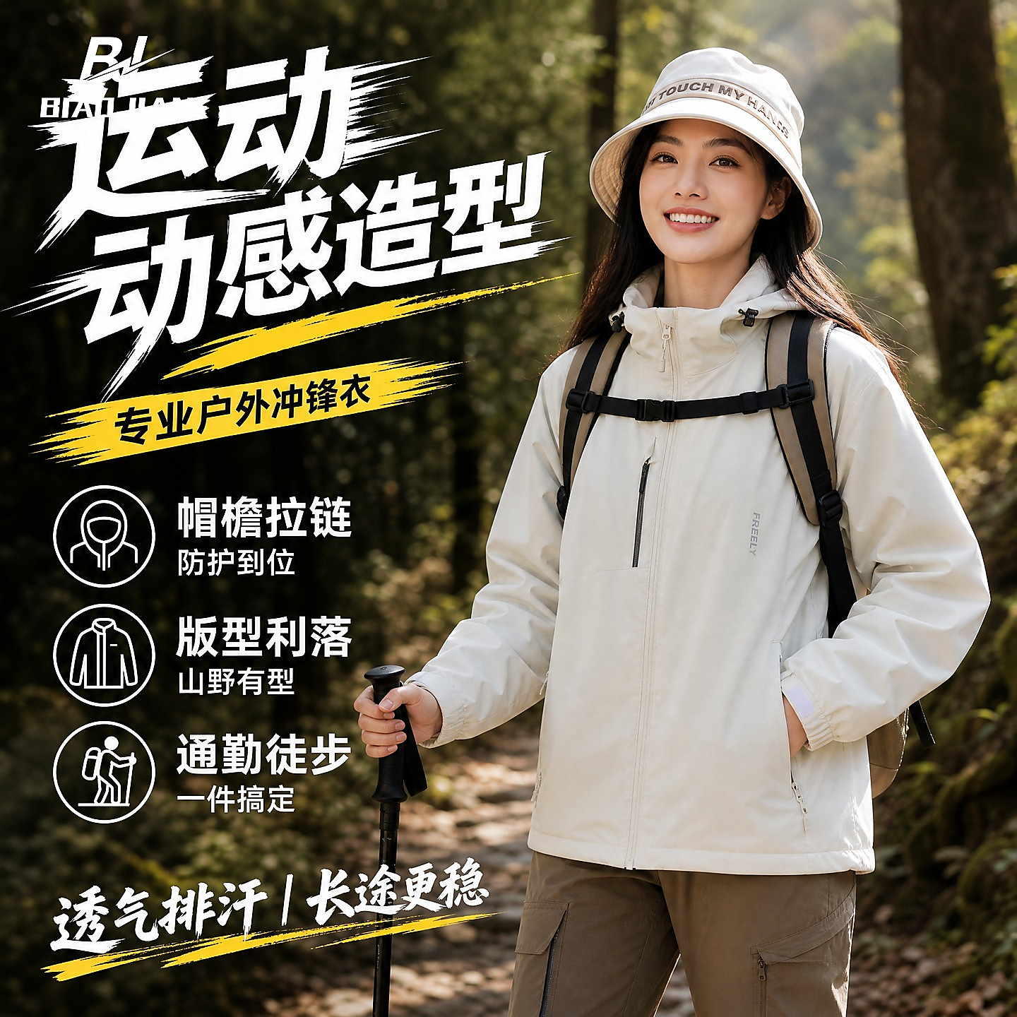 TS 9D11 Fleece Plain Windbreaker